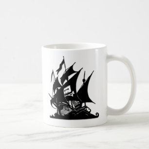The Pirate Bay Logo Ship Coffee Mug