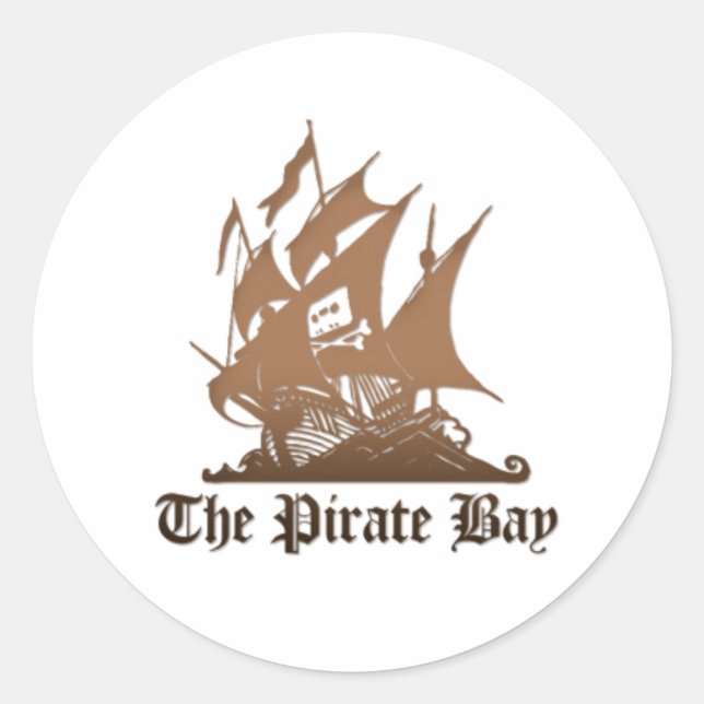 The Pirate bay logo sticker (Front)