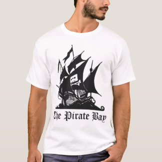 The pirate bay logo with logo on back T-Shirt