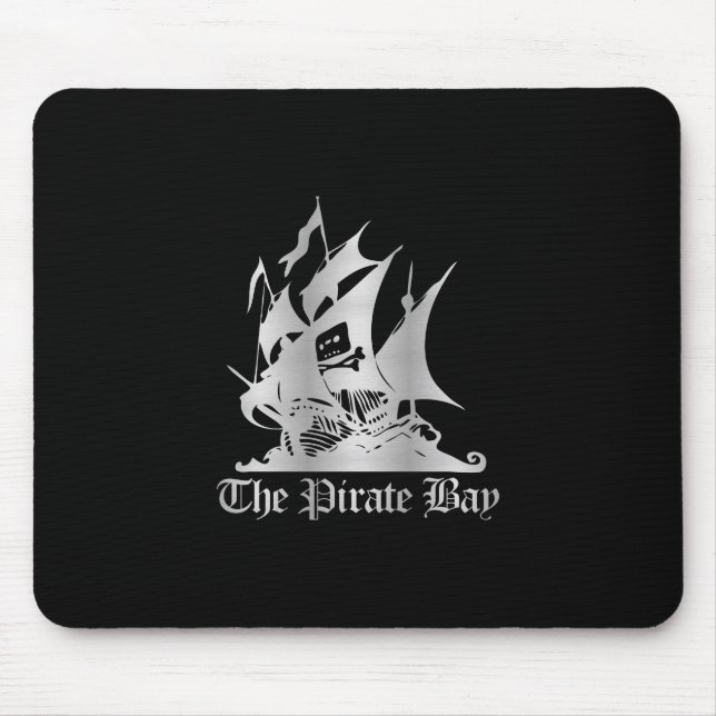 The Pirate Bay Silver Logo Mouse Pad (Front)