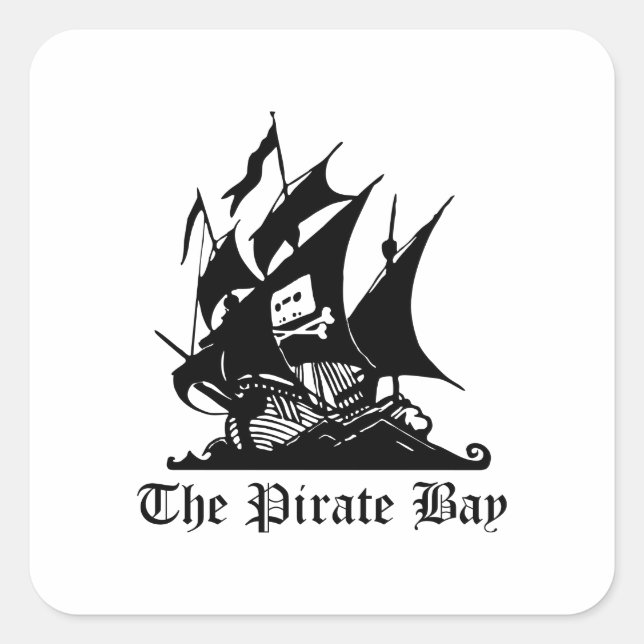The Pirate Bay Square Sticker (Front)