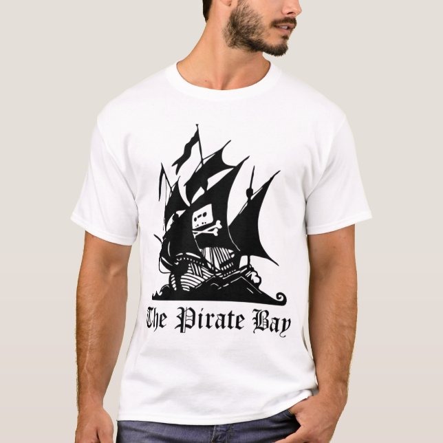 The Pirate Bay  T-Shirt White (Front)