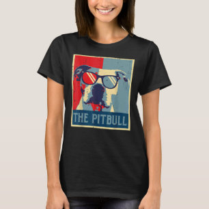 The Pitbull Retro Poster Vintage Pittie Dog Lover T-Shirt