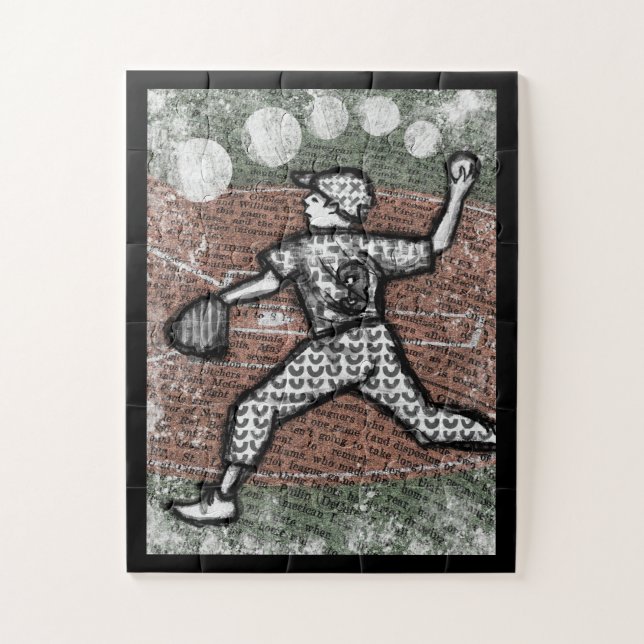 The Pitcher - Baseball LIttle League Boy Jigsaw Puzzle (Vertical)