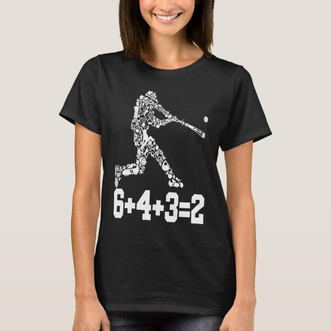 The Pitcher Baseball Player 6+4+32 Double Play Tur T-Shirt (Front)