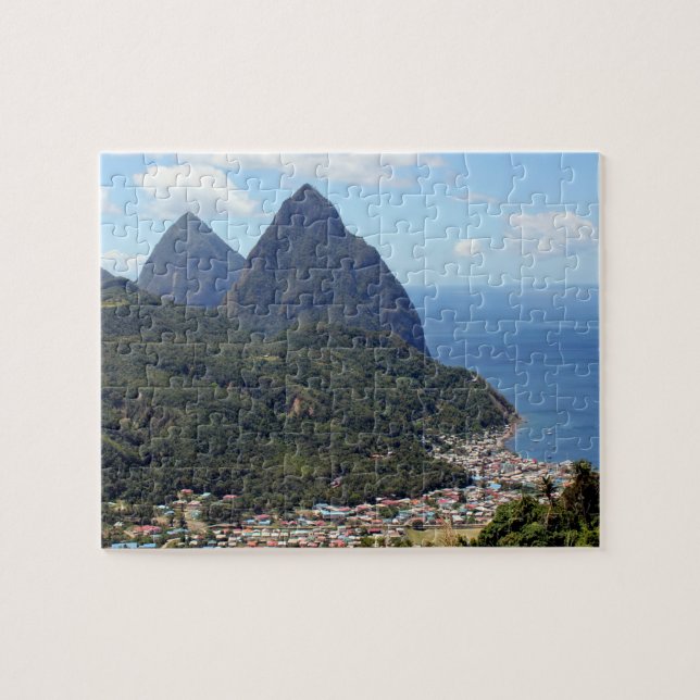 The Pitons and Soufriere Jigsaw Puzzle (Horizontal)