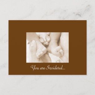 The Pitter Patter of Little Feet Invitation