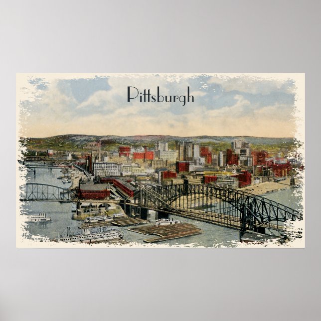 The Pittsburgh Point 1931 Canvas Print (Front)