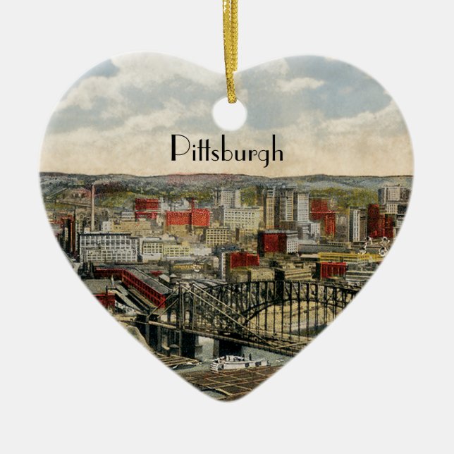 The Pittsburgh Point 1931 Ceramic Ornament (Front)