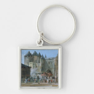 The Place de l'Apport-Paris Key Ring