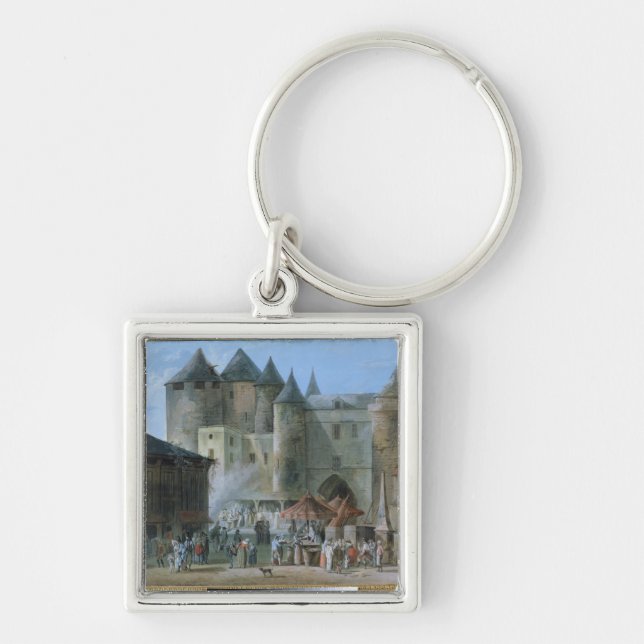 The Place de l'Apport-Paris Key Ring (Front)