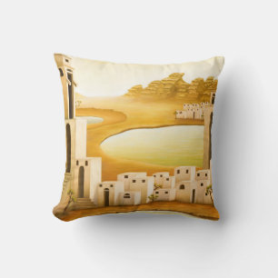 "The Place" - Middle East / Orient Desert Painting Cushion