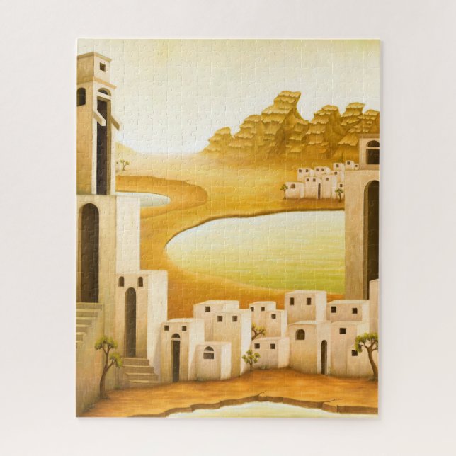 "The Place" - Middle East / Orient Desert Painting Jigsaw Puzzle (Vertical)