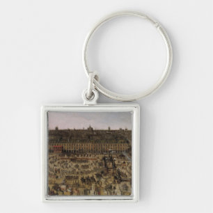 The Place Royale and the Carrousel in 1612 Key Ring