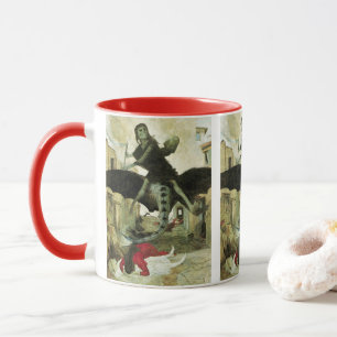 The Plague by Arnold Bocklin, Vintage Symbolism Mug