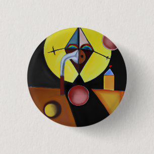The Plague Doctor - Oil Painting 3 Cm Round Badge