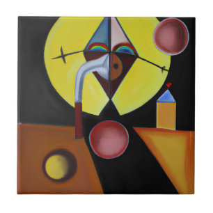 The Plague Doctor - Oil Painting Ceramic Tile