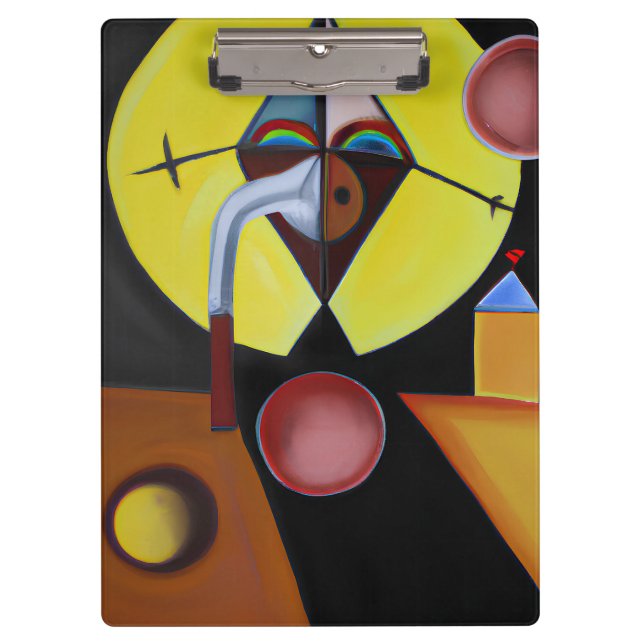 The Plague Doctor - Oil Painting Clipboard (Front)