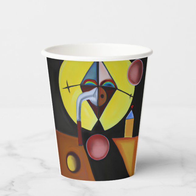 The Plague Doctor - Oil Painting Paper Cups (Front)