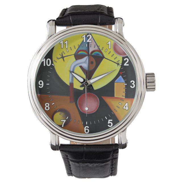 The Plague Doctor - Oil Painting Watch (Front)