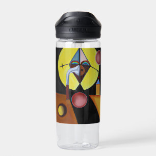 The Plague Doctor - Oil Painting Water Bottle