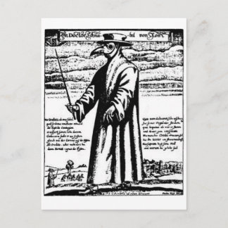 The Plague Doctor. Postcard