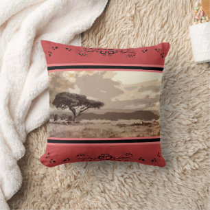 The Plains of Africa Cushion