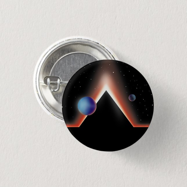 The Plains of Mars 3 Cm Round Badge (Front & Back)