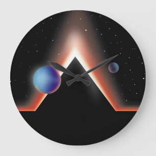 The Plains of Mars Large Clock