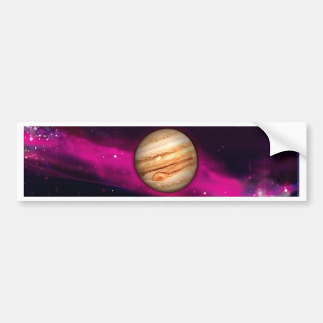 The Planet Jupiter Bumper Sticker (Front)