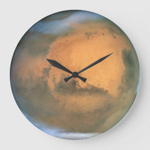 The Planet Mars Large Clock