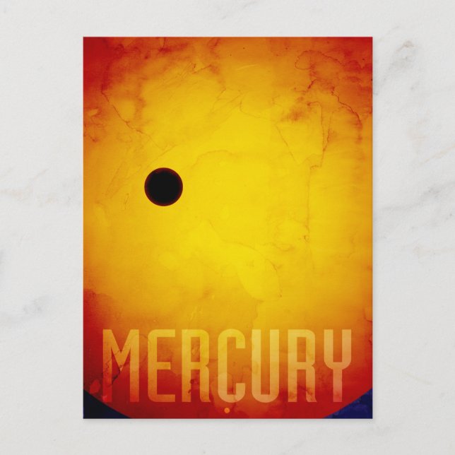 The Planet Mercury Postcard (Front)
