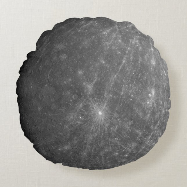 The Planet Mercury Round Cushion (Front)
