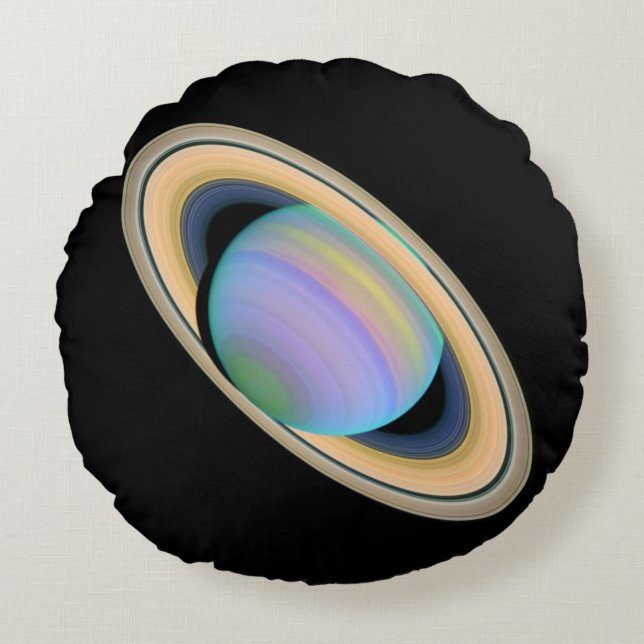 The Planet Saturn Round Cushion (Front)