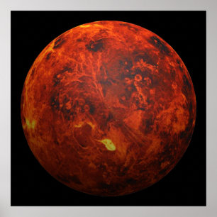 The Planet Venus - 3D Effect Poster