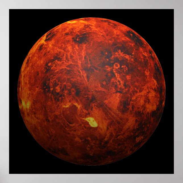 The Planet Venus - 3D Effect Poster (Front)