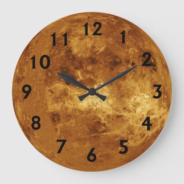 The Planet Venus Large Clock (Front)