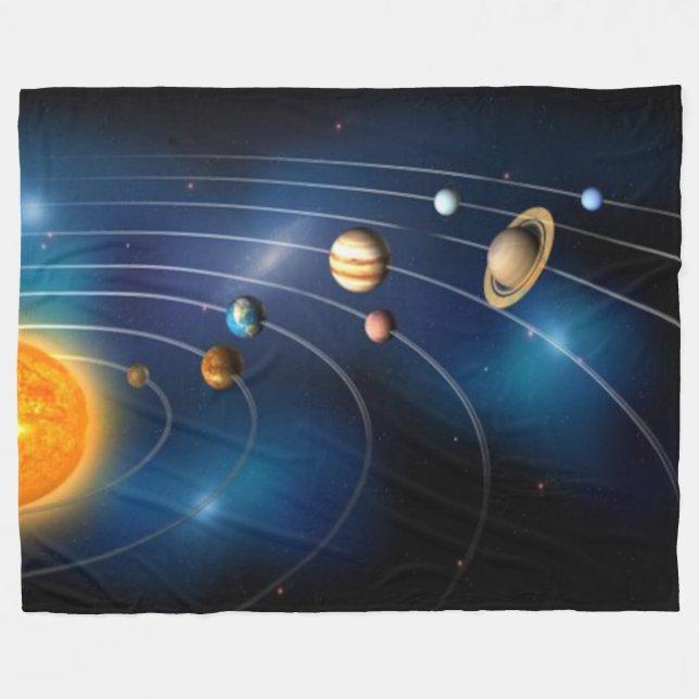 THE PLANETS FLEECE BLANKET (Front (Horizontal))