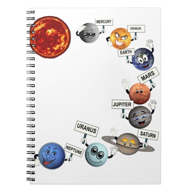 THE PLANETS IN OUR SOLAR SYSTEM NOTEBOOK (Front)