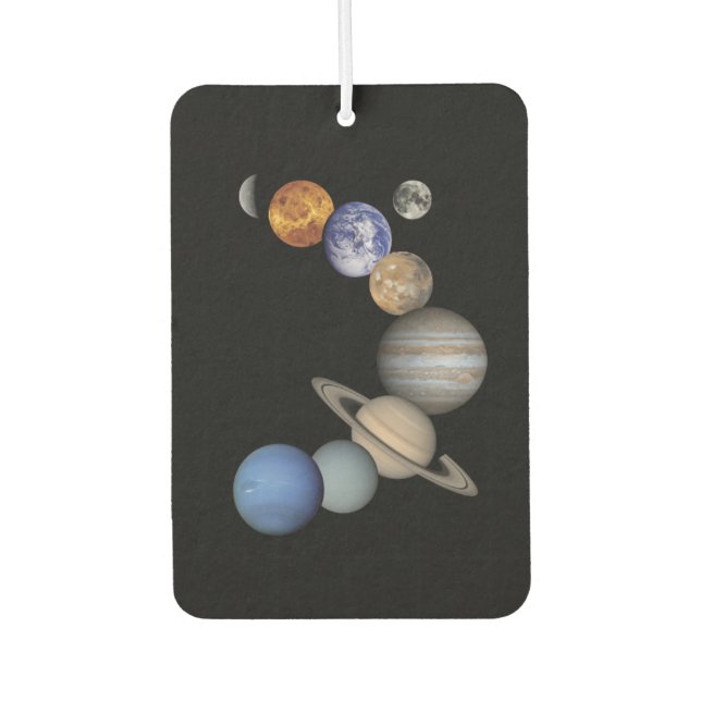The Planets of the Solar System Car Air Freshener (Front)