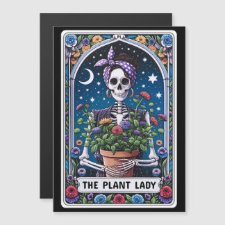 "The Plant Lady" Tarot Card Magnet