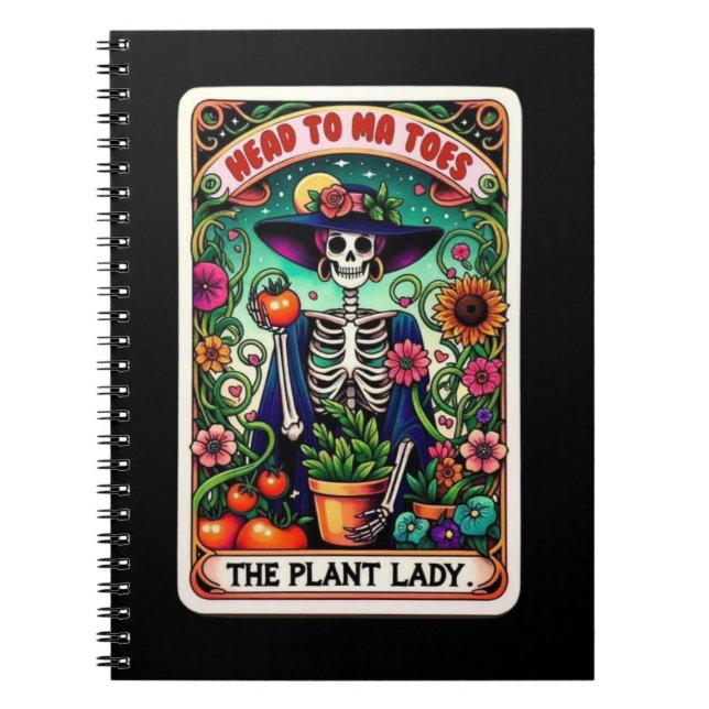 The Plant Lady Tarot Card Notebook Collection (Front)