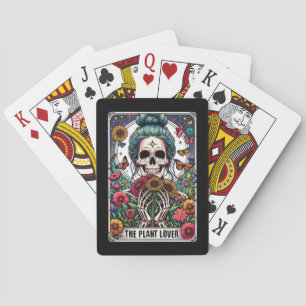 The Plant Lover Skeleton Tarot Poker Cards