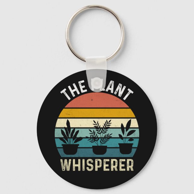 The Plant Whisperer Funny Key Ring (Front)