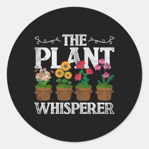 The Plant Whisperer Gardening Classic Round Sticker