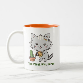 The Plant Whisperer Persian Cat Mugs and Cups