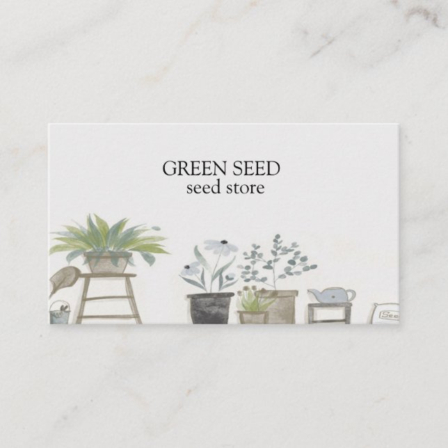 The Plants Business Card (Front)