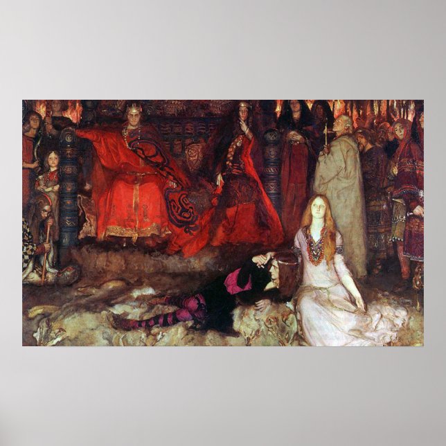 The Play Scene in "Hamlet" Poster (Front)