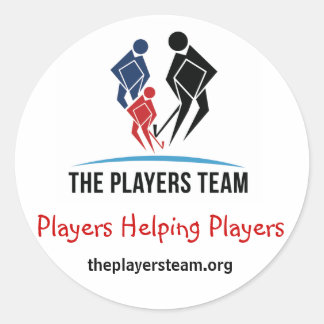 The Players Team Large Round Stickers