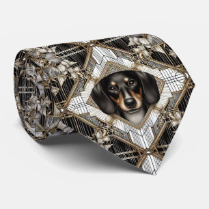 The Playful Dog Lover Dachshund Dog Daddy Tie
